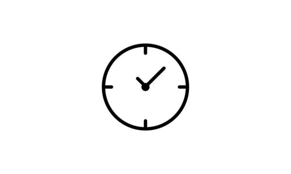 Икона Вектора Часов Модном Плоском Стиле — стоковый вектор