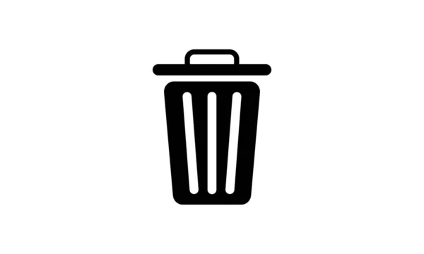 Trash Icon Garbage Symbol Icon Vector Illustration — Stock Vector