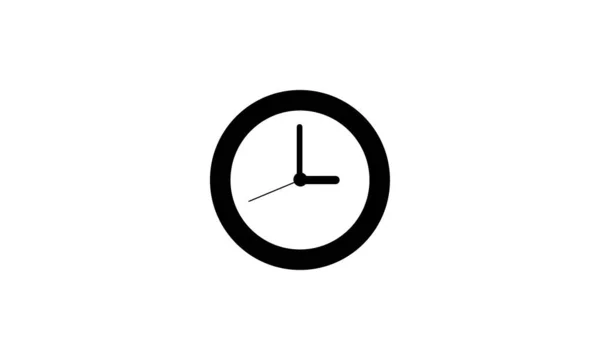 Reloj Simple Cara Reloj Reloj Icono Cara — Vector de stock