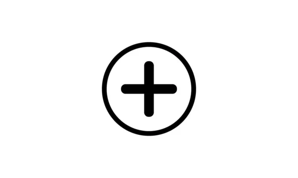 Плюс Векторная Иконка Добавить Символ Знак Здоровья — стоковый вектор