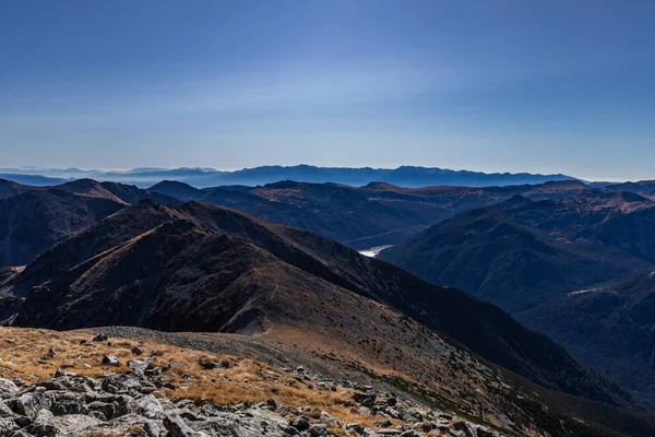 Bulgaristan 'ın Rila Dağları' ndaki Musala zirvesinden panoramik manzara