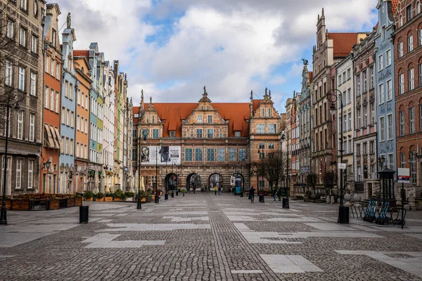 Hansa eski evleri Gdansk, Polonya, Dlugi Targ Caddesi
