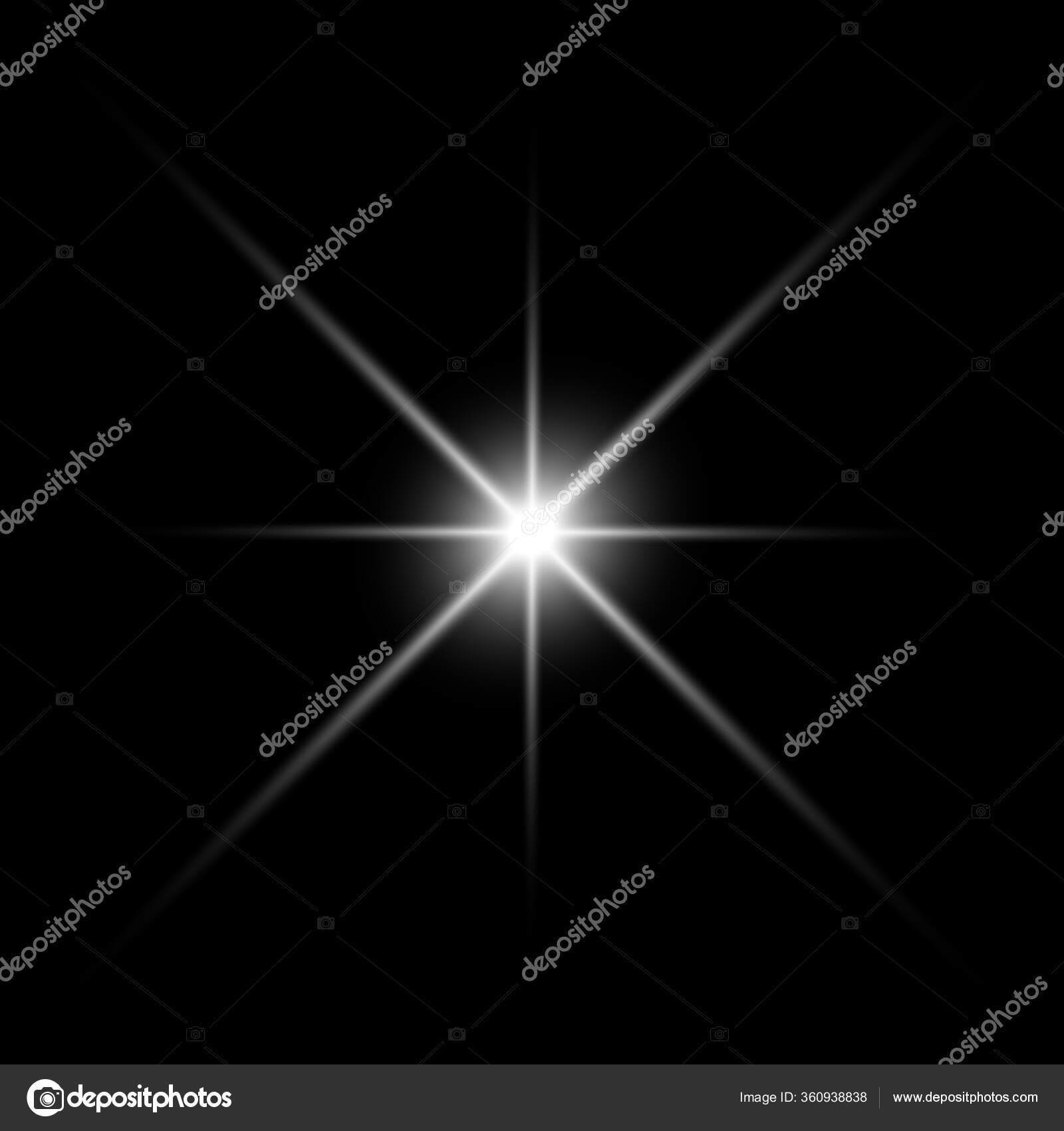 Weißes Glühendes Licht Explodiert Mit Transparentem Licht Coole
