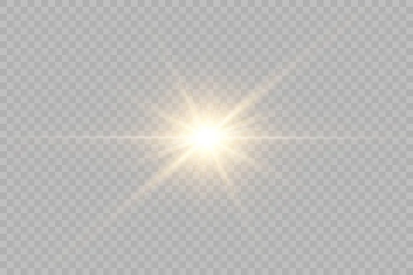 Vector Transparant Zonlicht Speciale Lens Flare — Stockvector