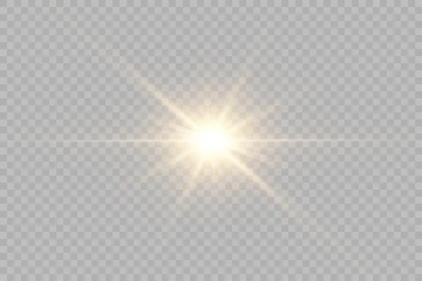 Vector Transparant Zonlicht Speciale Lens Flare — Stockvector