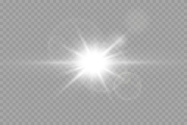 Vector Transparant Zonlicht Speciale Lens Flare — Stockvector