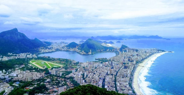 Rio Janeiro Szépsége Brazília Kilátás Hegy Tetejéről — Stock Fotó