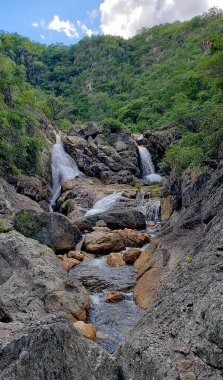 Cavalcante, Goias, Brezilya 'ya iki güzel su düşüyor.