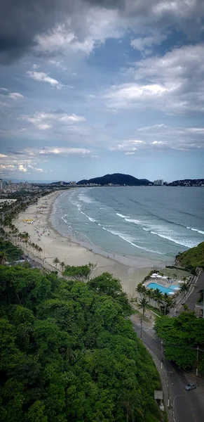 Schöner Enseada Strand Guaruja Sao Paulo Brasilien — Stockfoto