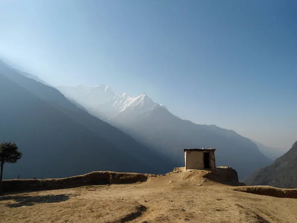 Hermoso Paisaje Everest Base Camp Trek Nepal Día Soleado Altas — Foto de Stock