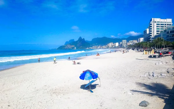 Brezilya Bir Yaz Günü Ipanema Plajı — Stok fotoğraf