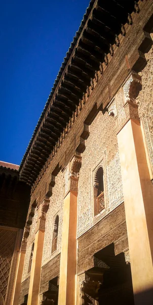 Detail of beautiful building with arabic architecture