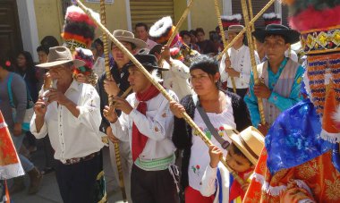 Bolivya 'nın Tarija kentinin sokaklarında 