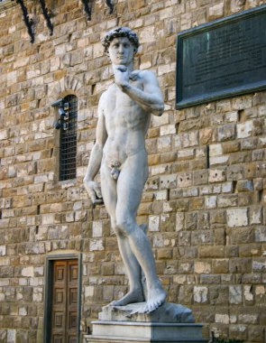 Floransa, İtalya 'da Michelangelo Buonaroti' nin Davut Heykeli
