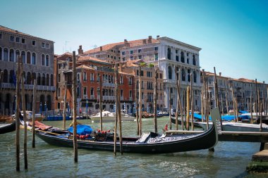 Gran Canale 'in güzel manzarası, Venedik, İtalya