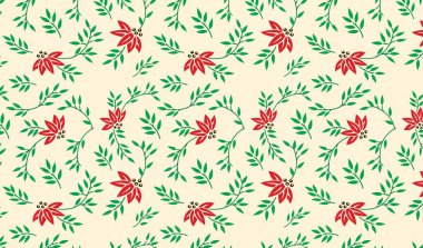 Resimli çiçek tasarımı deseni / yazdırma dizaynı dikişsiz desen / vektör tasarımı / Kusursuz çiçek deseni.