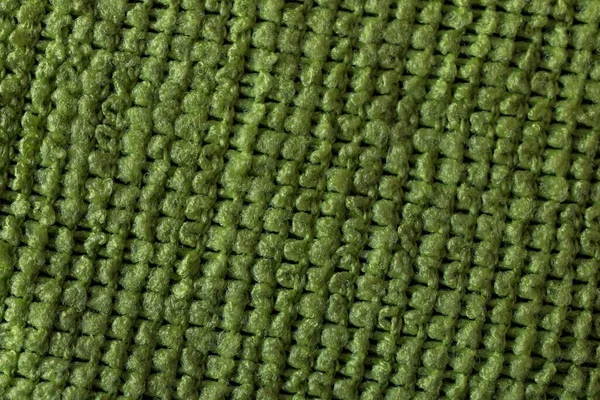 Зелена Текстура Тканини Текстильного Волокна Порожній Фон Зеленого Кольору Текстура — стокове фото