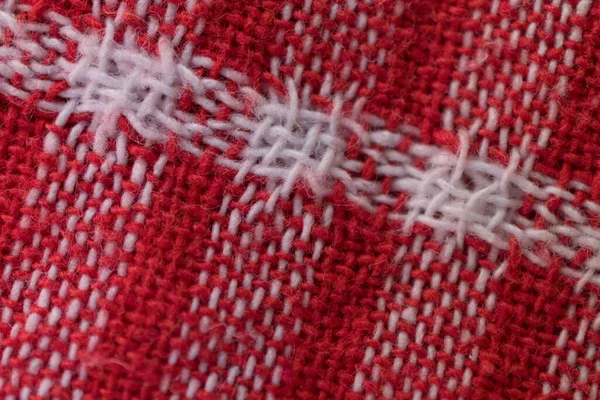Rood Witte Servetten Textuur Sluit Maar Achtergrond Van Een Textuur — Stockfoto