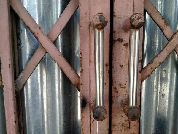 Cerca Cerrada Cuya Condición Está Oxidada — Foto de Stock