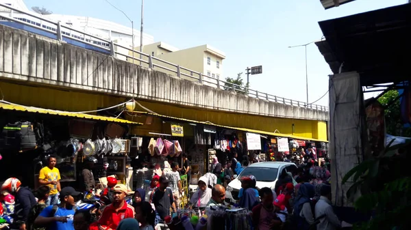 Pasar Pagi Jacarta Indonésia Julho 2018 Uma Atmosfera Animada Mercado — Fotografia de Stock