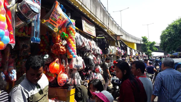 Pasar Pagi Jakarta Indonesien Juli 2018 Eine Lebhafte Marktatmosphäre Aus — Stockfoto