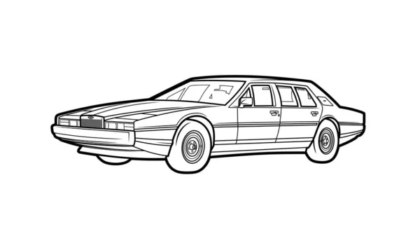 Классический Спорткар Lagonda — стоковый вектор