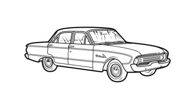 Klasik Retro Araba Şahini