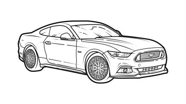 100  Coloring Pages Mustang Car  Latest Free