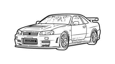 R34 Modern Spor Araba