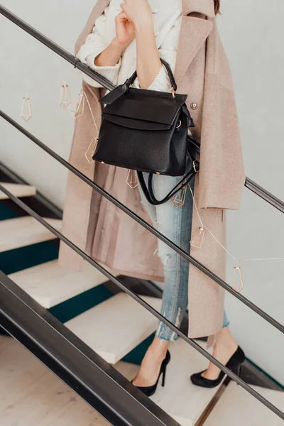 バッグ ハンドバッグ 様々なデザインのバックパック 異なるスタイル 女性のための — ストック写真