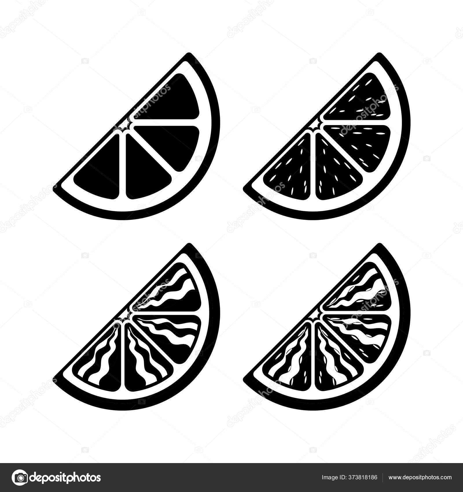 Orange Slice Silhouette