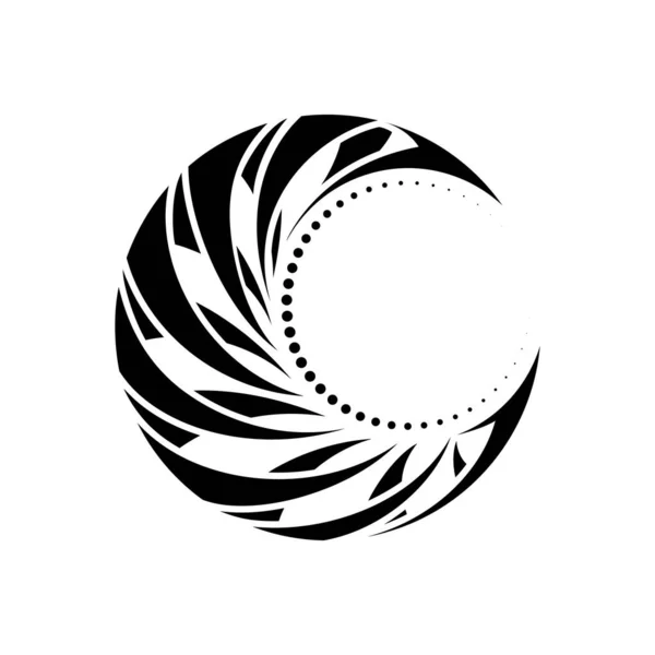 Tatouage Lune Croissant Ethnique Tribal Illustration Art Vectoriel — Image vectorielle
