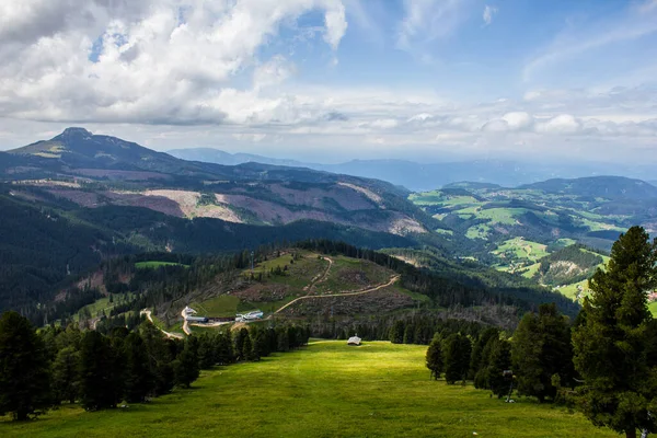 Άποψη Προς Bolzano Από Oberholz Mountain Hut Obereggen — Φωτογραφία Αρχείου