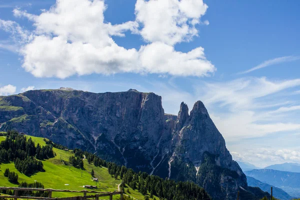 Sciliar Schlern Massif Montagneux Tyrol Sud — Photo