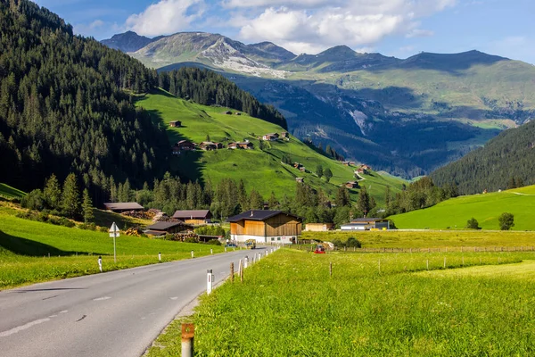 Groen Tiroler Landschap Zomer Tuxertal Oostenrijk — Stockfoto