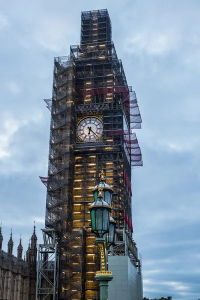 Widok Big Bena Budowie Londyn Wielka Brytania — Zdjęcie stockowe