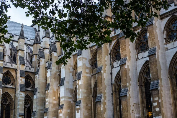 Detalj Fasaden Westminster Abbey London — Stockfoto