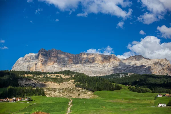Vue Des Dolomites Italiennes Dessus Corvara Badia Tyrol Sud Italie — Photo
