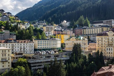 Bad Gastein, Avusturya - 20 Haziran 2018: Bad Gastein 'in Bir Yaz Günü Görüşü