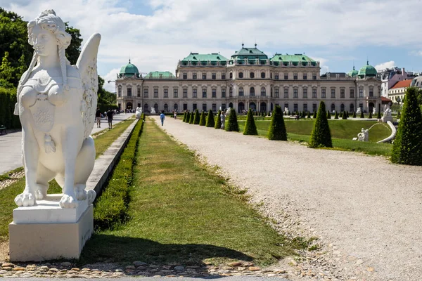 Viena Austria Junio 2018 Vista Escultura Esfinge Palacio Jardín Del — Foto de Stock