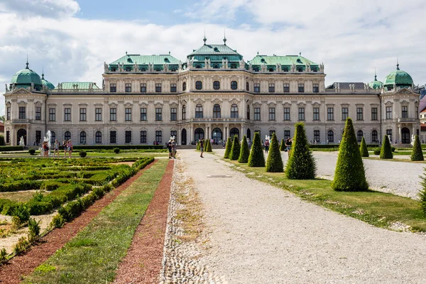 비엔나 오스트리아 2018 Summer Day Upper Belvedere Palace Garden — 스톡 사진