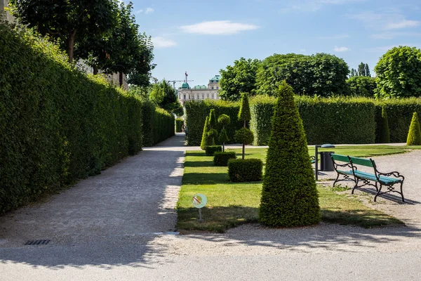 Viena Austria Junio 2018 Vista Del Jardín Del Bajo Belvedere — Foto de Stock