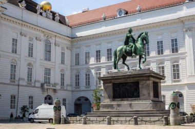 İmparator II. Joseph 'in Josefsplatz, Viyana, Avusturya' daki heykeli