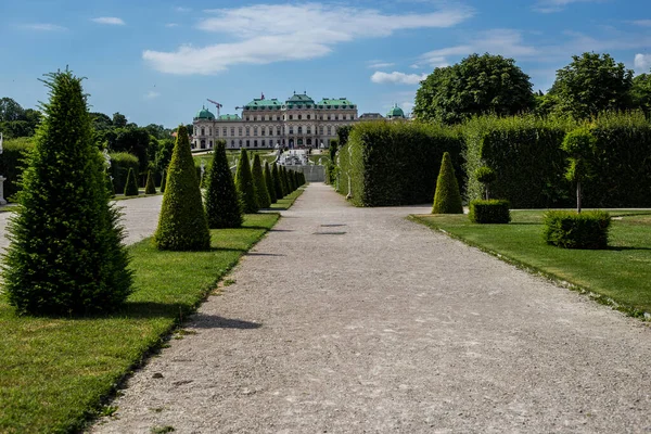 Vista Del Palacio Jardín Del Belvedere Superior Viena Austria — Foto de Stock