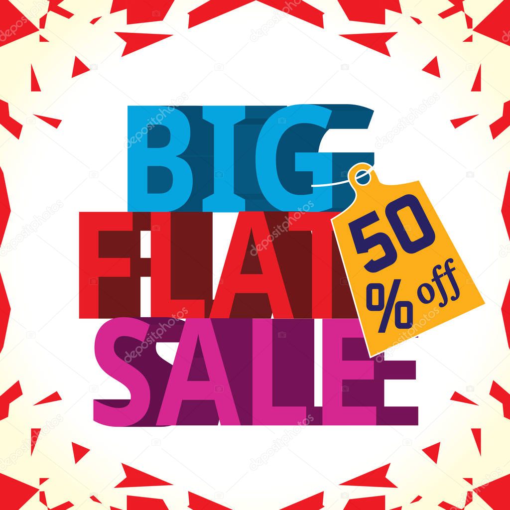 An attractive big sale poster
