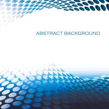 Dairesel desen dalgalar mavi arka plan