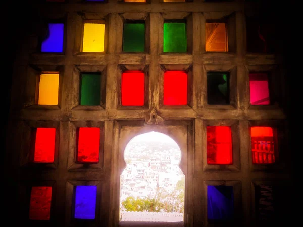 Rajasthan Kraliyet renkli pencere