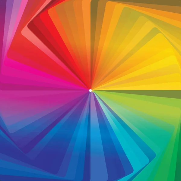 Красочное колесо абстрактные концентрические обои — стоковый вектор