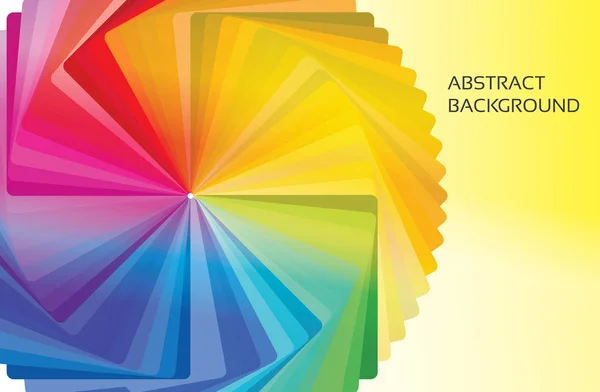 Soyut konsantrik colorwheel afiş