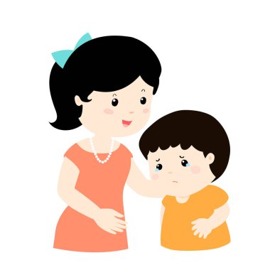 Anne ağlayan oğlu vecto yatıştırır